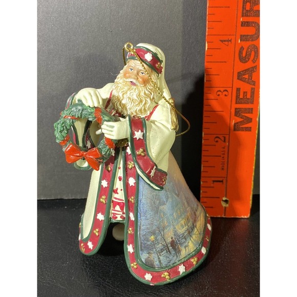 Ashton Drake Thomas Kinkade Old World Santa Ornament "Christmas Journey's End" - Picture 4 of 4